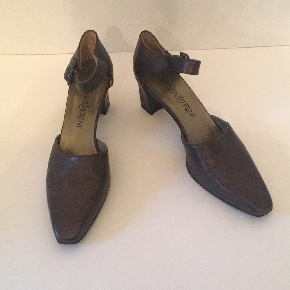 Yves Saint Laurent Bronze / Copper Heels Gem